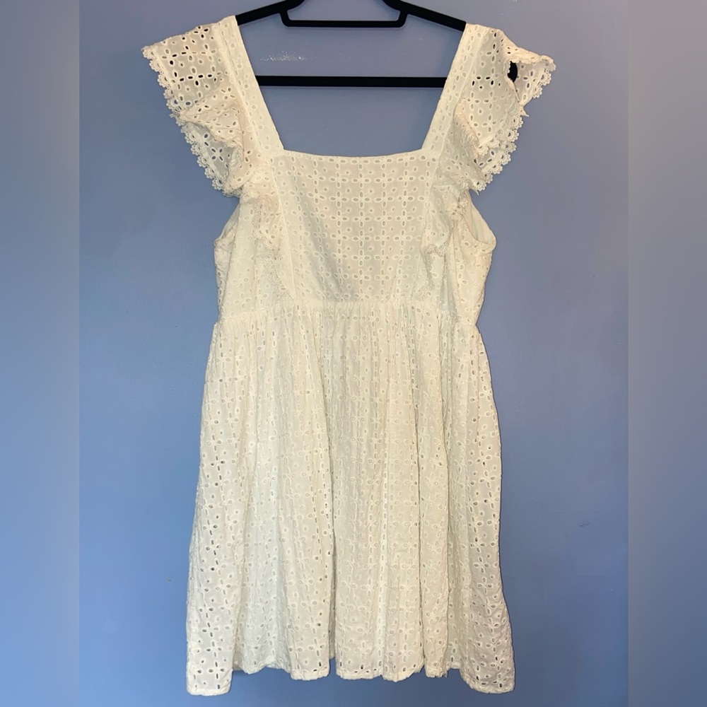 Altar’d State White Lace Mini Dress